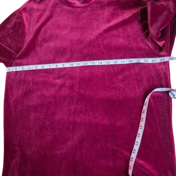 Men's Velvet Long Sleeve Top in Pink Suze L - Picture 3 of 4